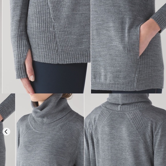 LULULEMON Sweat And Savasana Sweater Heather Grey8 - Picture 3 of 14